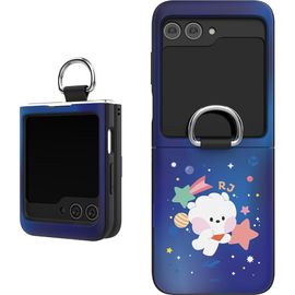 [S2B] BT21 Mininyspace Galaxy Z Flip5 Magnet Card Case_Card Storage, Magnetic Door, Card Case, Mirror Case_Made in Korea